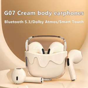 G07 trong suốt kem xuất hiện Earbuds 13mm loa HIFI chất lượng âm thanh tai nghe với hiệu ứng âm thanh toàn cảnh