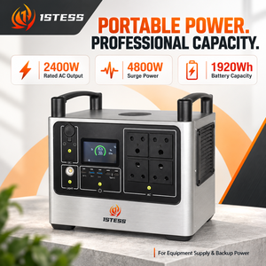 สถานีไฟฟ้าพกพา 400W <span class=keywords><strong>ต</strong></span>่อเนื่อง 4800W ช่วงเวลาสูงสุด พร้อมแบตเตอรี่ LiFePO4 1920Wh สำหรับสำรองไฟฉุกเฉินในบ้าน มีสินค้าในสต็อก - Product Image 1