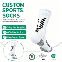 Chaussettes de compression sportives pour femmes, pour le football et le soccer, motif à pois, technique tricotée, avec logo intégré, collection automne