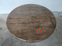 Table café en résine bois antique, forme carrée, Durable, 1 pièce