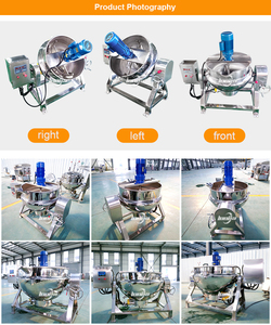 Olla industrial de 300L para cocinar pasta de camarones, <span class=keywords><strong>caramelo</strong></span> y curry, <span class=keywords><strong>con</strong></span> caldera de gas encamisada - Product Image 5