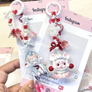 <b>Leather</b> mobile phone <b>key</b> <b>chain</b> lanyard alloy material anti loss pendant custom wholesale fashion strong wrist band 26 cm - Product Image 6