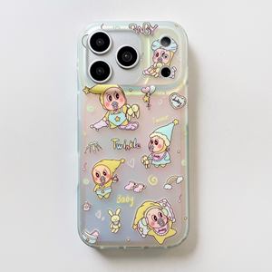 Nouvelle coque de télé<span class=keywords><strong>phone</strong></span> 2026 double face avec <span class=keywords><strong>film</strong></span> de protection, motif dessin animé étoile bébé IMD Caméléon Anime pour iPhone 17 Pro Max 16 Pro 15 – Coques arrière - Product Image 5