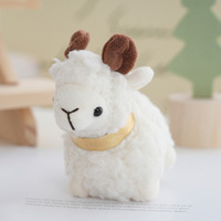 Porte-clés mignon en peluche de 14 cm, mini breloque agneau moelleux pour sac, cadeau promotionnel