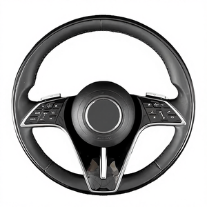 Adecuado para <span class=keywords><strong>Mercedes</strong></span> Benz E260E300E350E200E320E400W223 W204 W205 W206 W222 S400 S450 <span class=keywords><strong>Maybach</strong></span> Volante de cuero completo de madera - Product Image 1