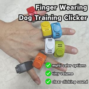 Tragbarer Haustier-<span class=keywords><strong>Clicker</strong></span> Buntes Hundeverhaltens-Trainingsgerät Finger-<span class=keywords><strong>Clicker</strong></span> für Hunde - Product Image 2