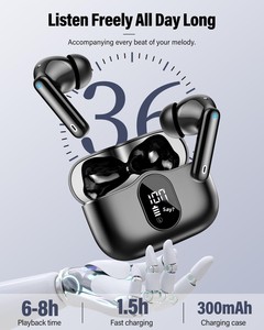 Audífonos Inalámbricos Intrauditivos con Cancelación Activa de Ruido, Pantalla LED, Resistencia al Agua IP7, Sonido Estéreo con Bajos Profundos y Llamadas Nítidas - Product Image 5