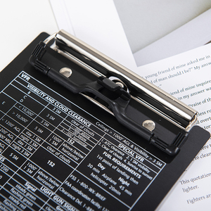 Wholesale Custom Printing Knee Board for Pilot Aluminum Check A4 A5 A6 <strong>Clipboard</strong> with Metal Clips Sublimation <strong>Clipboard</strong> - Product Image 3