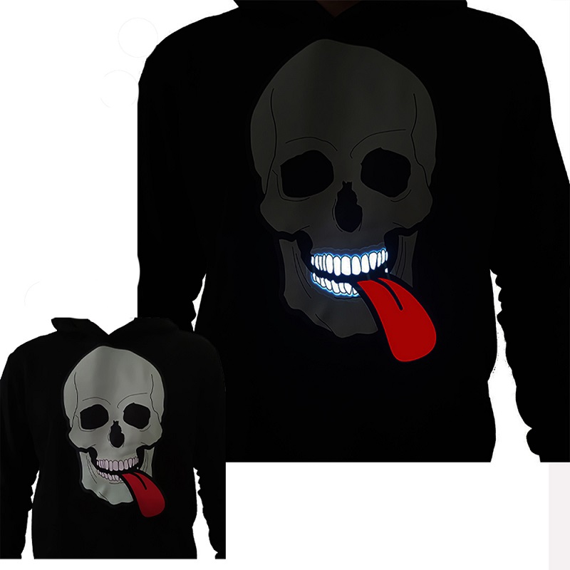 Мужская футболка Zeppelin со светодиодной подсветкой на заказ, с логотипом и символикой, новинка, футболка унисекс, толстовка с капюшоном