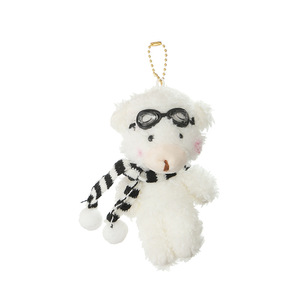 Porte-clés Ours en Peluche Mini Teddy Bear Rouge Pilote Goggles pour <span class=keywords><strong>Machine</strong></span> <span class=keywords><strong>à</strong></span> Pinces, Jouet en Peluche - Product Image 2
