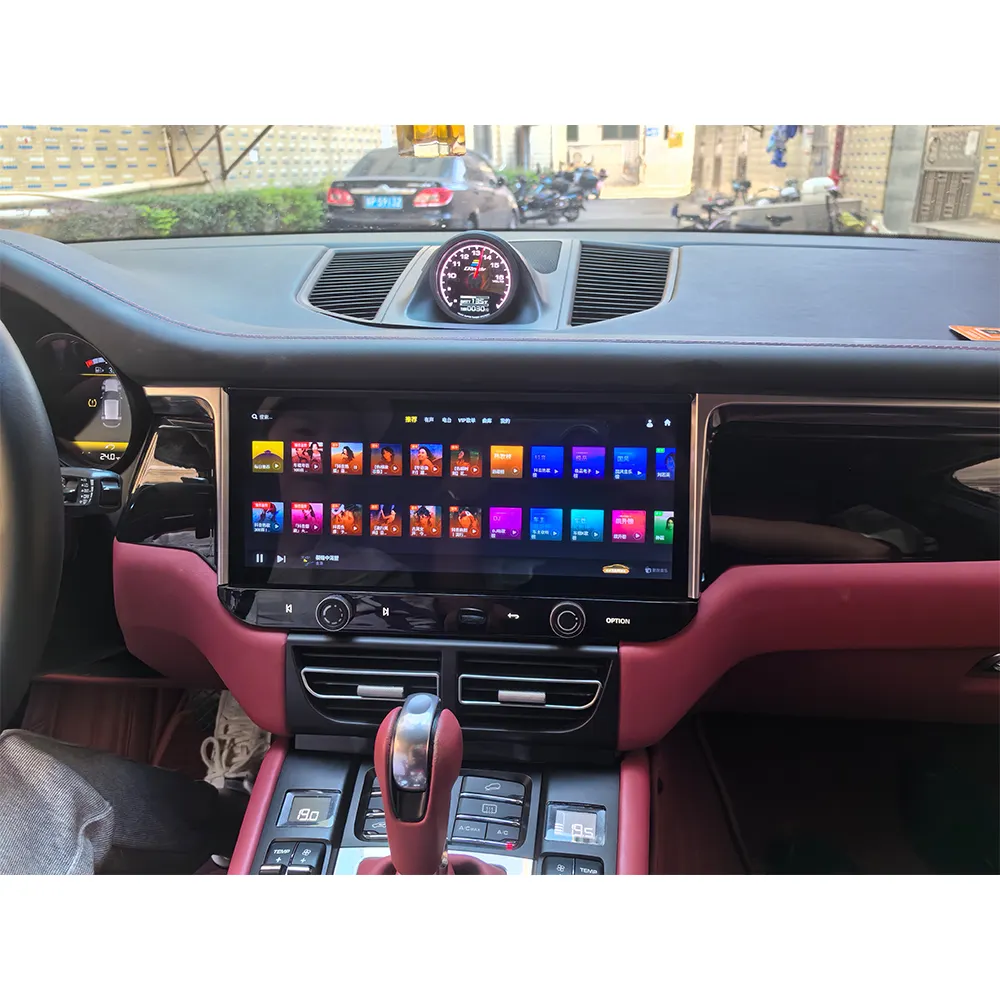 TPXINXIN 12.3 pollici Android 13 Touch Screen Car Stereo Multimedia lettore DVD autoradio musica Carplay per Porsche Macan 2013-2018