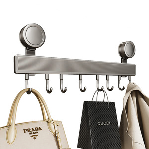 High Load-Bearing Capacity Metal Door Hanger Storage Rack Strong Adhesive Punch-Free Suction Cup Kitchen Entry Door <strong>Hook</strong> <strong>Tools</strong> - Product Image 5