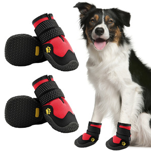 Chaussures pour animaux de compagnie, couvre-pattes imperméables pour chiens, antidérapants, avec semelle en caoutchouc, pour petits et grands chiens, fluorescents - Product Image 6