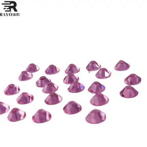 Factory Price Rhinestone Crystal Garment Accessory Decoration Rose Hotfix Rhinestone
