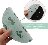 Disque de ponçage universel en oxyde d'aluminium avec support en film humide et sec OEM pour outils abrasifs automobiles Usine de papier de sable personnalisée