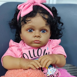 Muñeca Bebé Realista de Silicona, Niña Negra, Tipo Reborn, para Navidad - Product Image 6