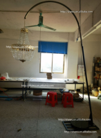 Support de lustre haut en métal pour décoration de table de mariage