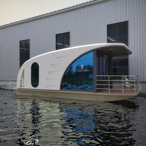 Cabine d'eau de luxe haut de gamme hors réseau flottant Glamping Pods <span class=keywords><strong>Immobilier</strong></span> Bleu Économie Acier École Chambre Parc Villa Maison - Product Image 4
