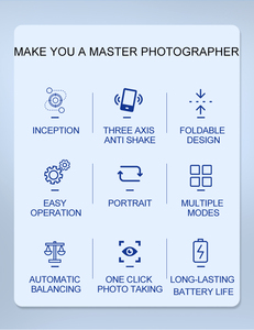 <span class=keywords><strong>Stabilizzatore</strong></span> Gimbal per Telefono F11 Lite a 3 Assi Novità 2025 per Video in Slow Motion, VLOG dal Vivo, Riprese Beauty e Tracciamento del Volto con IA - Product Image 6