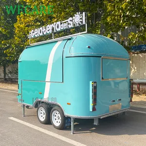 Wecare fast small street vendor hotdog food cart mobile kitchen pizza/bbq food trailer car ice cream/beer truck fully equipped