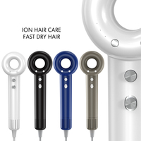 Usine à Shenzhen en stock 1400w mode haute vitesse ions négatifs soins capillaires léger sèche-cheveux électrique ionique avec buse