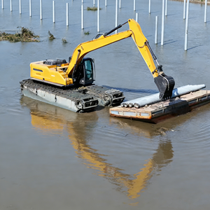 Drague amphibie XE220GS <span class=keywords><strong>à</strong></span> très faible pression au sol pour le dragage de rivières, profondeur d'eau maximale de 1,5 m, excavatrice pour le nettoyage des lacs - Product Image 6