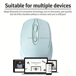 Ratón Inalámbrico USB RGB Retroiluminado de 4 Botones, Silencioso y Recargable para Computadora, Portátil, Tablet y PC - Product Image 5