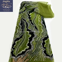 Tissu rose poudré bordeaux à sequins et perles avec broderie appliquée en forme de vague sur tulle pour robes boubou et kaftans nigérians