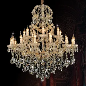 Prezzo di fabbrica nuovissimo lampadario di cristallo K9 di lusso hall dell'hotel lampadario in stile europeo - Product Image 1