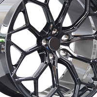 Jantes en alliage d'aluminium forgé FCS-44 personnalisées, 1 pièce, multi-rayons, finition Hyper Black, neuves, diamètre 20 pouces pour Mercedes-Audi