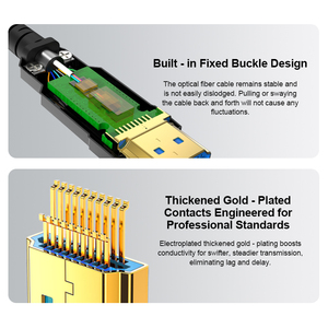 <span class=keywords><strong>HDMI</strong></span> 4K siêu 120Hz 144Hz Cáp quang mạ vàng PVC video dây <span class=keywords><strong>HDMI</strong></span> cáp 3D 10m 15M 30m <span class=keywords><strong>HDMI</strong></span> cáp cho HDTV - Product Image 3