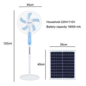<span class=keywords><strong>Ventilateur</strong></span> Solaire <span class=keywords><strong>HELIOS</strong></span> 3 Vitesses 25W Électrique Rechargeable, Plafonnier et sur Pied, avec Batterie Lithium Longue Durée pour Usage Extérieur - Product Image 5