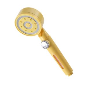 Pomme <span class=keywords><strong>de</strong></span> <span class=keywords><strong>douche</strong></span> à main élégante à cinq réglages, pressurisée, écologique, chromée, fonction d'arrêt d'eau à un bouton pour salle <span class=keywords><strong>de</strong></span> bain - Product Image 4