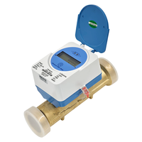 Compteur d'eau intelligent à ultrasons DN40 LORAWAN, très demandé, débitmètre électronique à ultrasons, alimentation par batterie, compteur d'eau prépayé IN865
