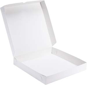 Scatole per Pizza Sottili - 10x10x1,9 Pollici, Scatole Monouso per Pizza Piccola, Scatole Bianche per Biscotti, Torte, Regalini per Feste e Artigianato - Product Image 4