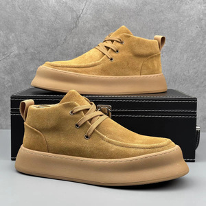 Zapatillas Deportivas Casuales para Hombre, de Piel Genuina, con Entresuela de EVA, Suela de TPR, Forro de PU, Modernas, Cómodas, Transpirables, para Caminar, Estilo Slip-On - Product Image 1