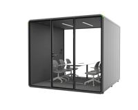 Cabine de bureau moderne personnalisée avec cadre en aluminium, insonorisée, avec panneaux absorbants le son, pour bureaux commerciaux, hôtels, villas, rénovation