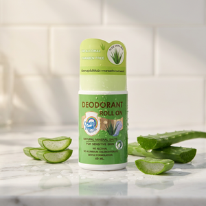 <b>CRYSTAL</b> FRESH Made Thailand 60ml Natural Herbal Organic Antiperspirant Liquid <b>Deodorant</b> Roll-on for Women Model RN-PA060 - Product Image 2