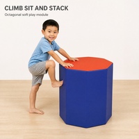 Module de jeu souple octogonal pour l'entraînement en salle de sport, empilable et escalable pour la gymnastique, OEM ODM Vente en gros Marque privée