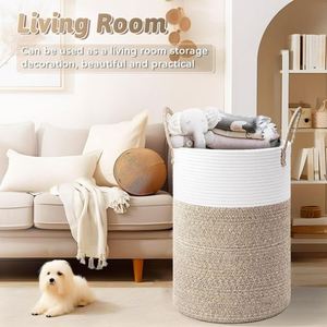 Boîte à pain en rotin pour la cuisine, trieur de linge, ensemble de 3 compartiments, panier en herbe de mer, panier à serviettes, panier à linge en fibre naturelle - Product Image 5