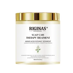 Riginas Private Label Anti-Dandruff Scalp Detox Treatment Tea Tree Hair Hair Lost Treatment