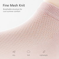 Chaussettes basses pour femmes, fines et respirantes en maille, 100 % coton, antibactériennes, couleur bonbon, décontractées, antidérapantes, jetables