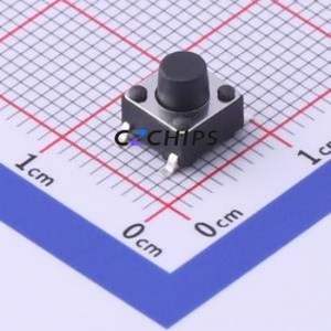 TS-1095S-A5B2-C2D1 Tactile Switch SMD-4P,6x6mm Switch Single Pole Single Throw Round Button 1.8N Vertical Mount - Product Image 1