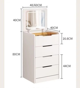 Mueble de Dormitorio Moderno al por Mayor: <span class=keywords><strong>Tocador</strong></span> <span class=keywords><strong>Blanco</strong></span> con Espejo para Maquillaje - Product Image 6