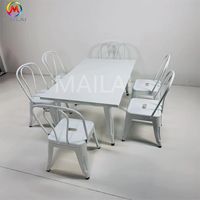Chaise de salle à manger moderne pour enfants, chambre à coucher, salle de bain, fêtes, mariages, hôtels, gymnases, salons, cuisines, hôpitaux, fer coloré