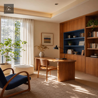 Armoire de chambre XINGRUO avec étagères intégrées et bureau, taille personnalisée pour hôtel E0