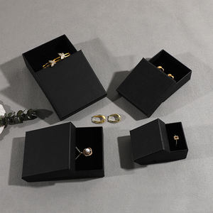 Pequeñas cajas de pendientes Kraft a granel Logotipo impreso personalizado <span class=keywords><strong>para</strong></span> tachuelas <span class=keywords><strong>y</strong></span> <span class=keywords><strong>aros</strong></span> Cartón ecológico - Product Image 3