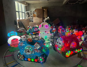 Outdoor Playground Different Shapes of Seats with Lights Children <b>Carousel</b> <b>Horse</b> Rotating Amusement Rides - Product Image 4