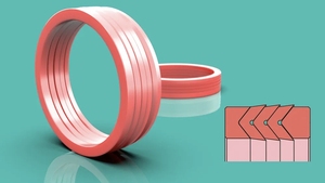 Résistance à l'usure élevée et industrie de résistance à l'huile ronde V Type Clip joint d'huile en tissu FKM joint hydraulique - Product Image 3