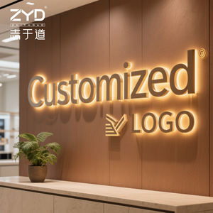 <span class=keywords><strong>Letras</strong></span> cortadas con láser, ligeras y duraderas para letreros de Directorio de oficina, logotipos de tiendas minoristas y paredes de marca de centro comercial - Product Image 1